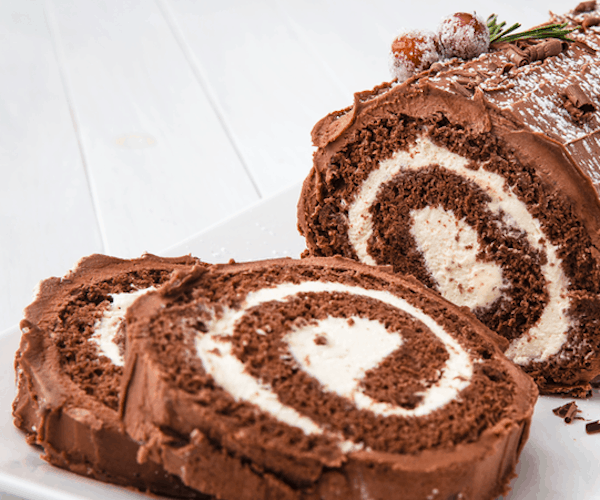 Brennan's Christmas Cakes Buche de-Noel